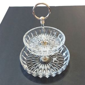 Multi Level Glass with Handle Tray